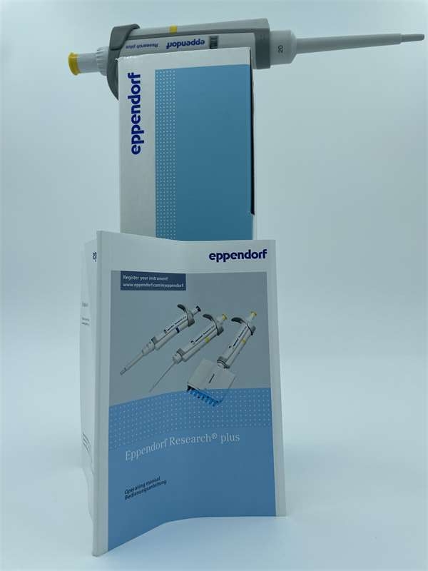 Eppendorf Research® plus 基本型 单道, 可调量程 20 – 200 µL, 黄色 不带 epT.I.P.S.® Box